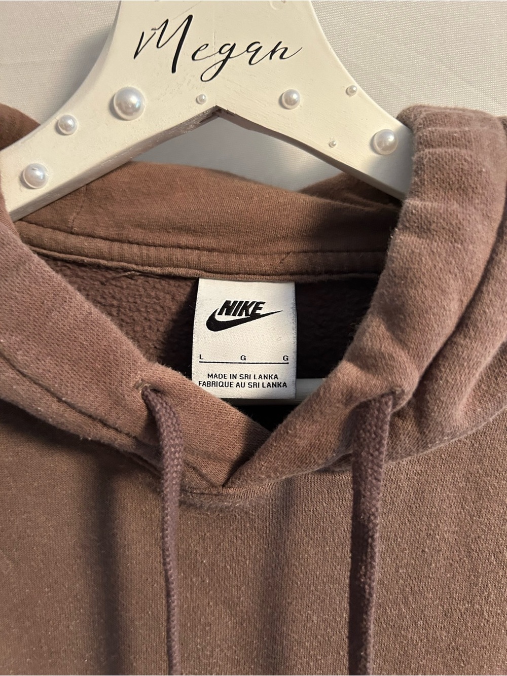 Nike Brown Hooded Pullover Sweatshirt - Picture 2 of 2